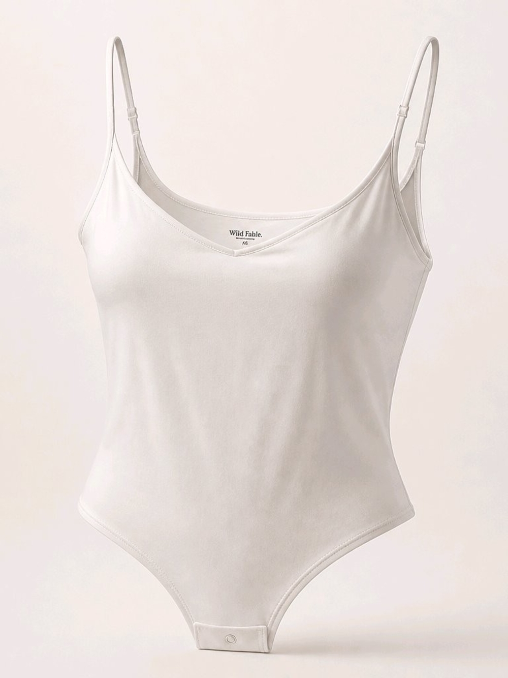 wild fable Cream Scoop Neck Spaghetti Strap Bodysuit